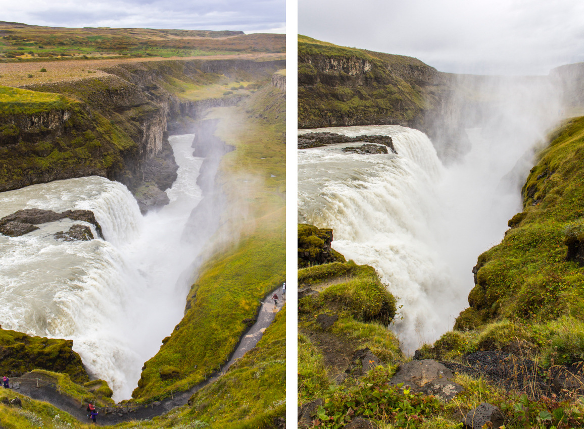 Les chutes de Gulfoss en Islande.